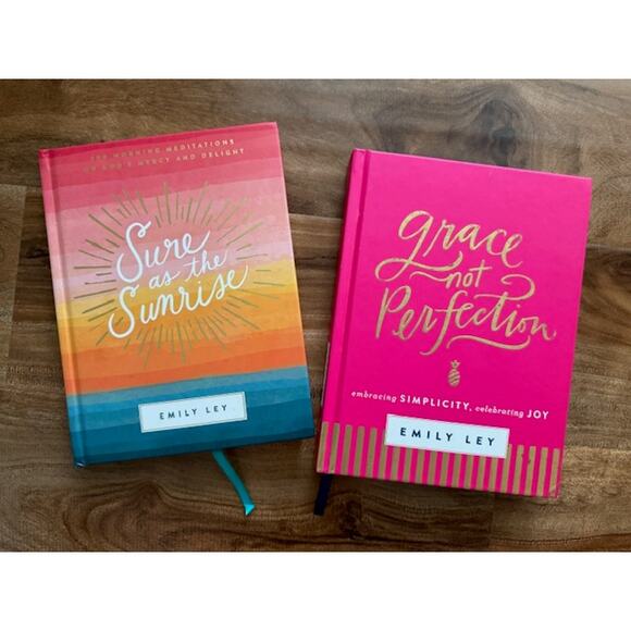 Emily Ley Sure as the Sunrise & Grace, Not Perfection Motivational Books - Picture 1 of 9